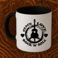 Peace Love Rock 'N' Roll Coffee Mug thumb 2