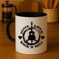 Peace Love Rock 'N' Roll Coffee Mug thumb 4