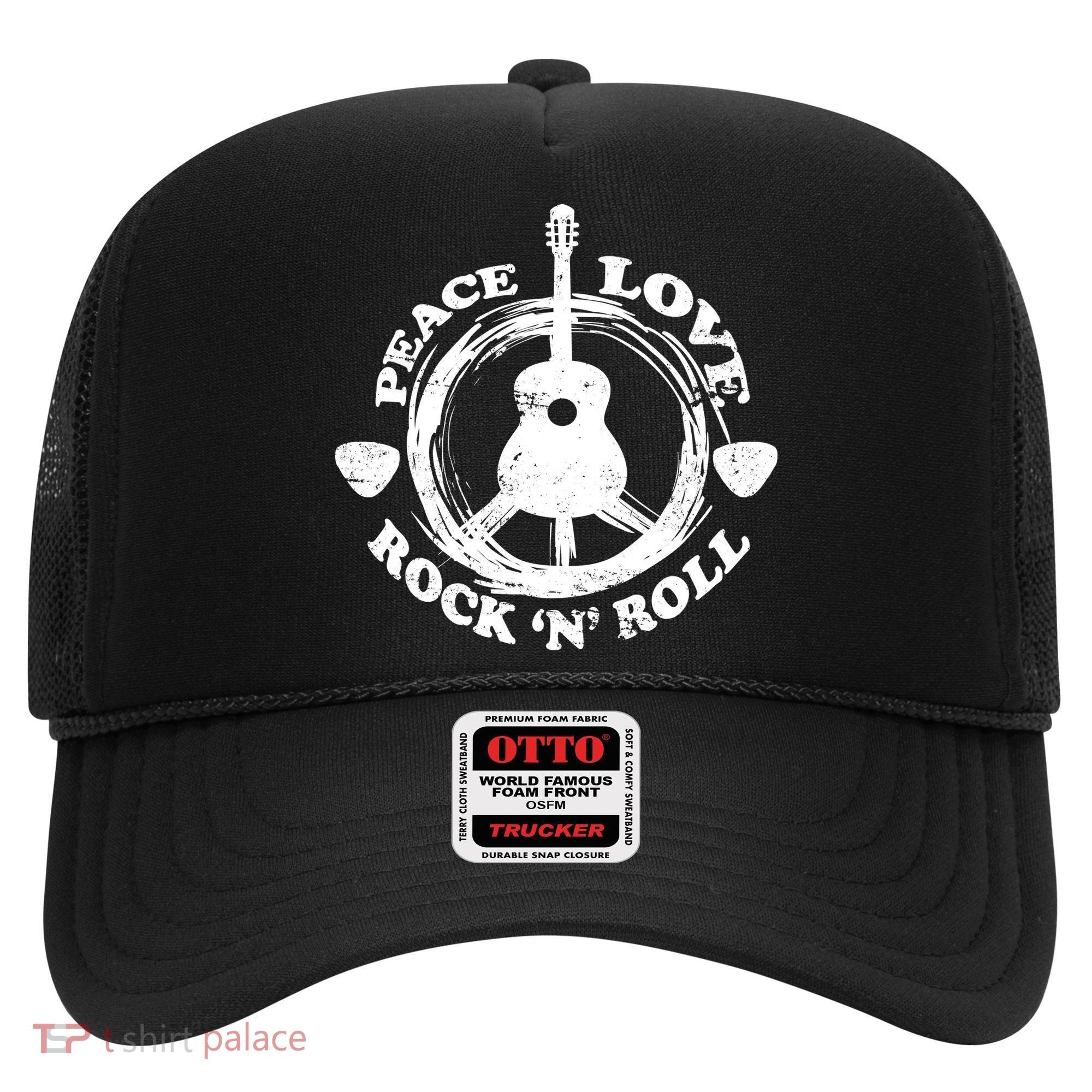 Peace Love Rock 'N' Roll Hat