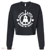 Peace Love Rock 'N' Roll Cropped Pullover Crew thumb 0