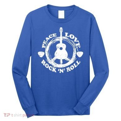Peace Love Rock 'N' Roll Long Sleeve Shirt