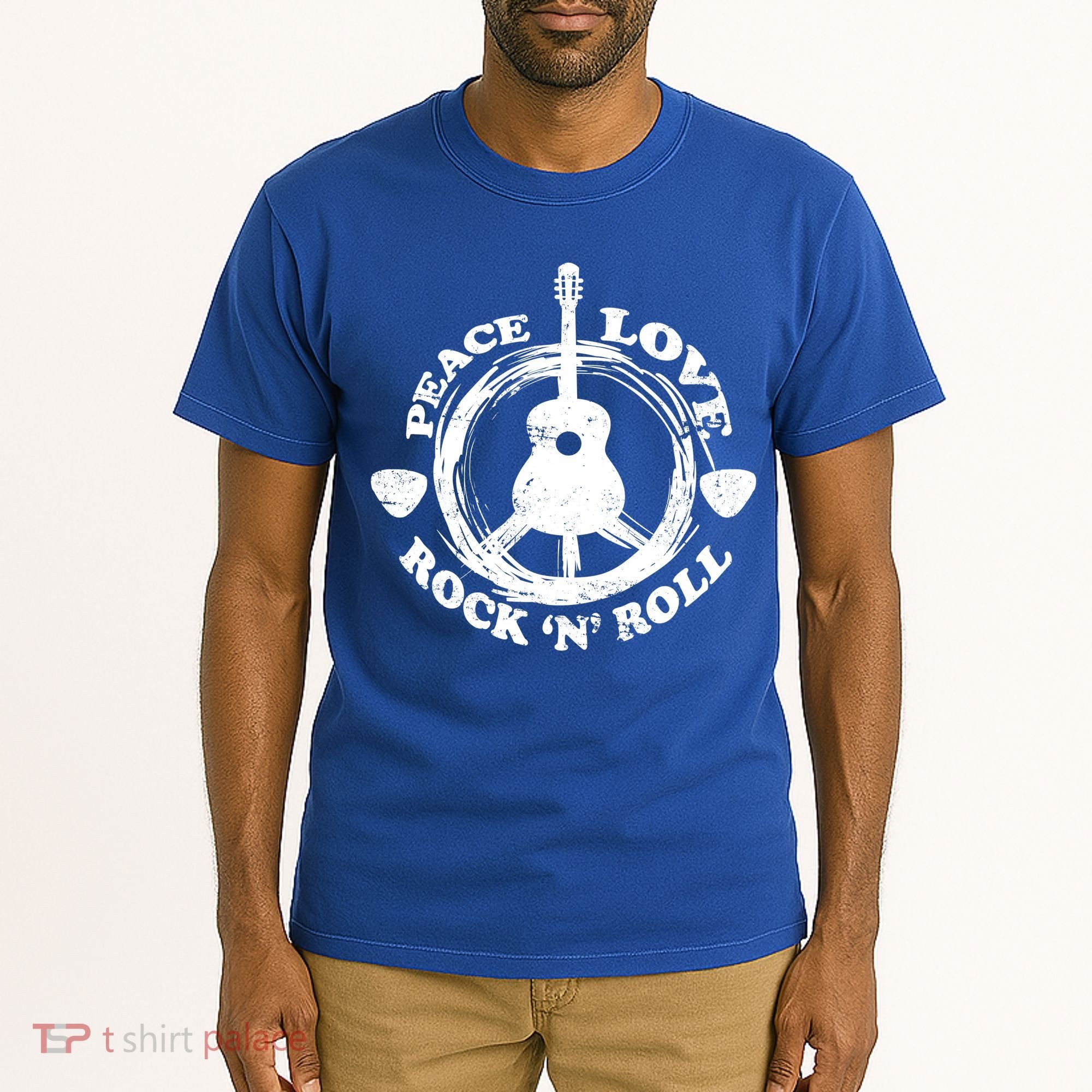 Peace Love Rock 'N' Roll Tall T-Shirt