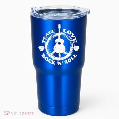 Peace Love Rock 'N' Roll Tumbler