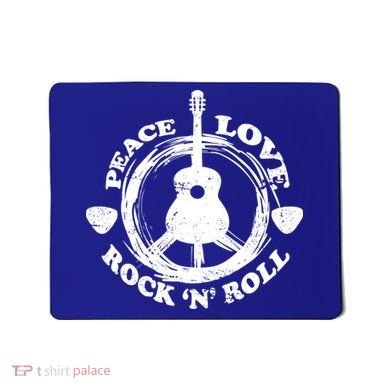 Peace Love Rock 'N' Roll Mousepad