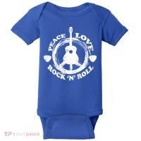 Peace Love Rock 'N' Roll Baby Bodysuit thumb 0