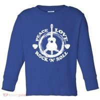 Peace Love Rock 'N' Roll Toddler Long Sleeve Shirt thumb 0