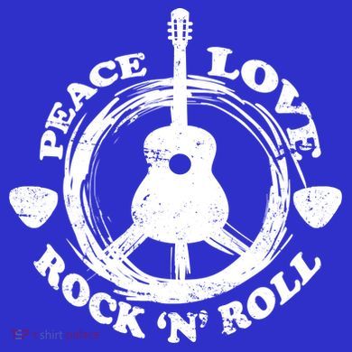 Peace Love Rock 'N' Roll Toddler Long Sleeve Shirt