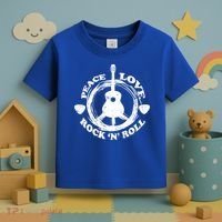 Peace Love Rock 'N' Roll Toddler T-Shirt thumb 3