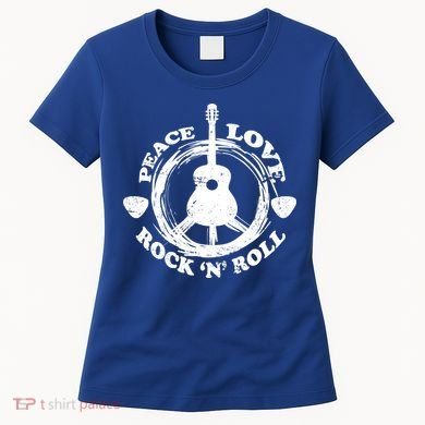 Peace Love Rock 'N' Roll Women's T-Shirt