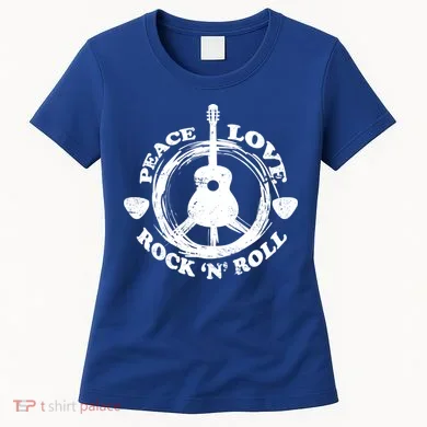 Peace Love Rock 'N' Roll Women's T-Shirt
