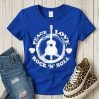 Peace Love Rock 'N' Roll Women's T-Shirt thumb 3