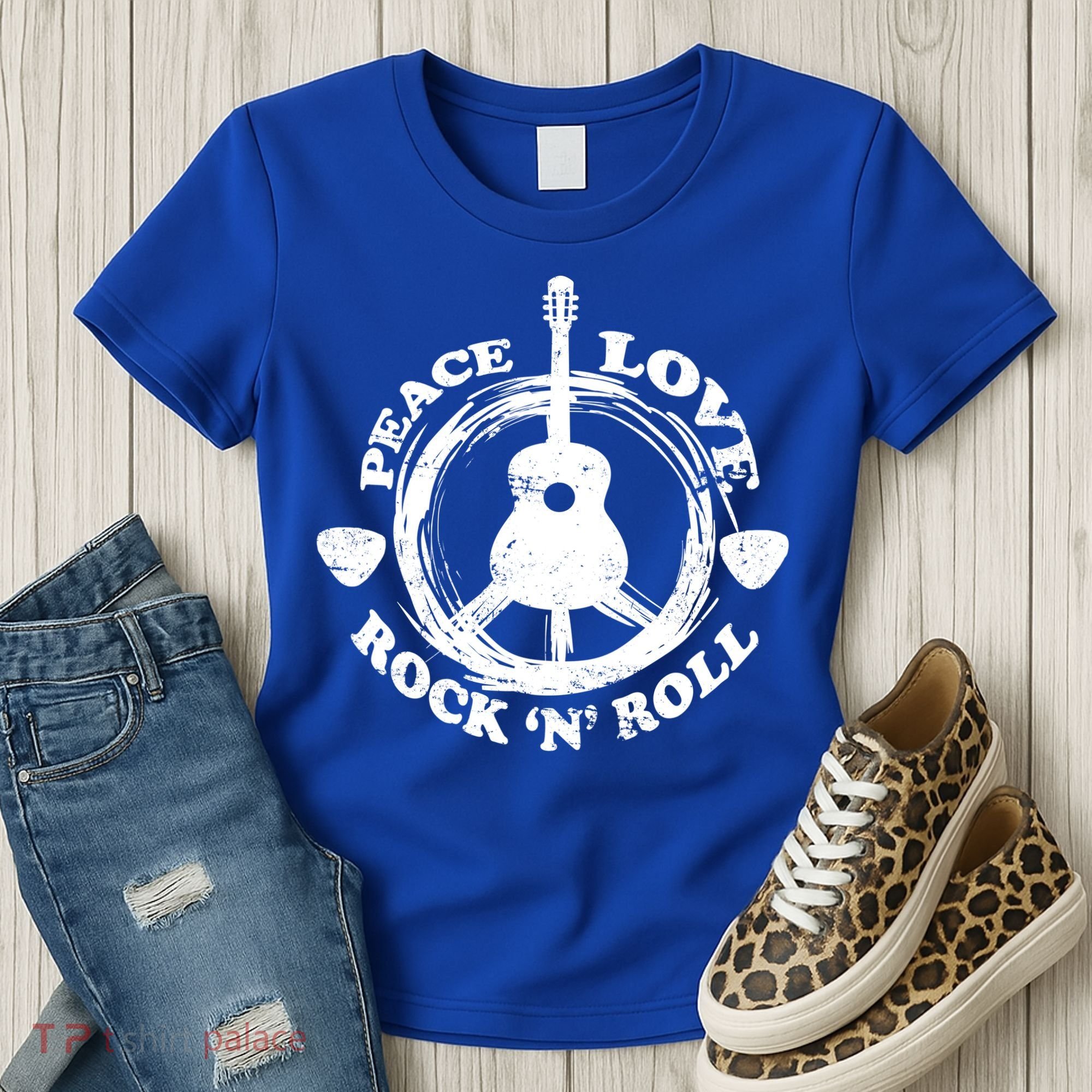 Peace Love Rock 'N' Roll Women's T-Shirt
