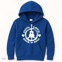 Peace Love Rock 'N' Roll Kids Hoodie thumb 0