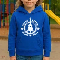 Peace Love Rock 'N' Roll Kids Hoodie thumb 3