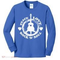 Peace Love Rock 'N' Roll Kids Long Sleeve Shirt thumb 0
