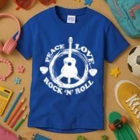 Peace Love Rock 'N' Roll Kids T-Shirt thumb 3
