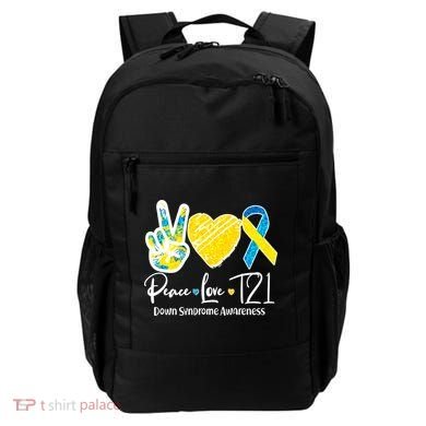 Peace Love T21 Down Syndrome Awareness Backpack