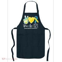 Peace Love T21 Down Syndrome Awareness Apron thumb 0