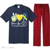 Peace Love T21 Down Syndrome Awareness Pajama Set thumb 0