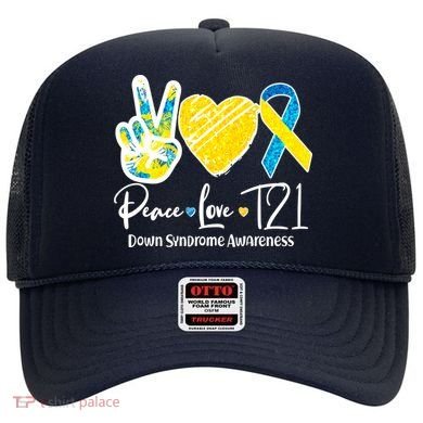 Peace Love T21 Down Syndrome Awareness Hat