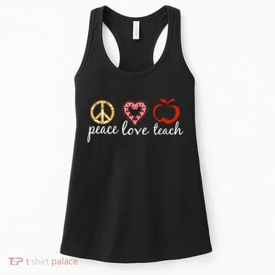 Peace Love Teach Women's Tank Top