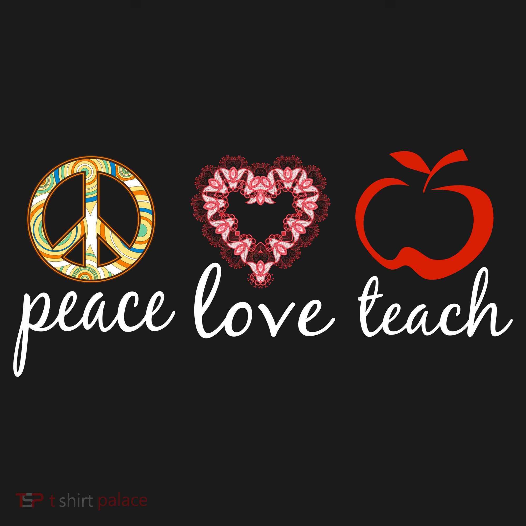 Peace Love Teach Tank Top