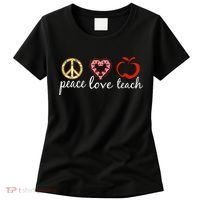 Peace Love Teach Women's T-Shirt thumb 0