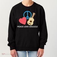 Peace Love Ukulele Women's Sweatshirt thumb 0