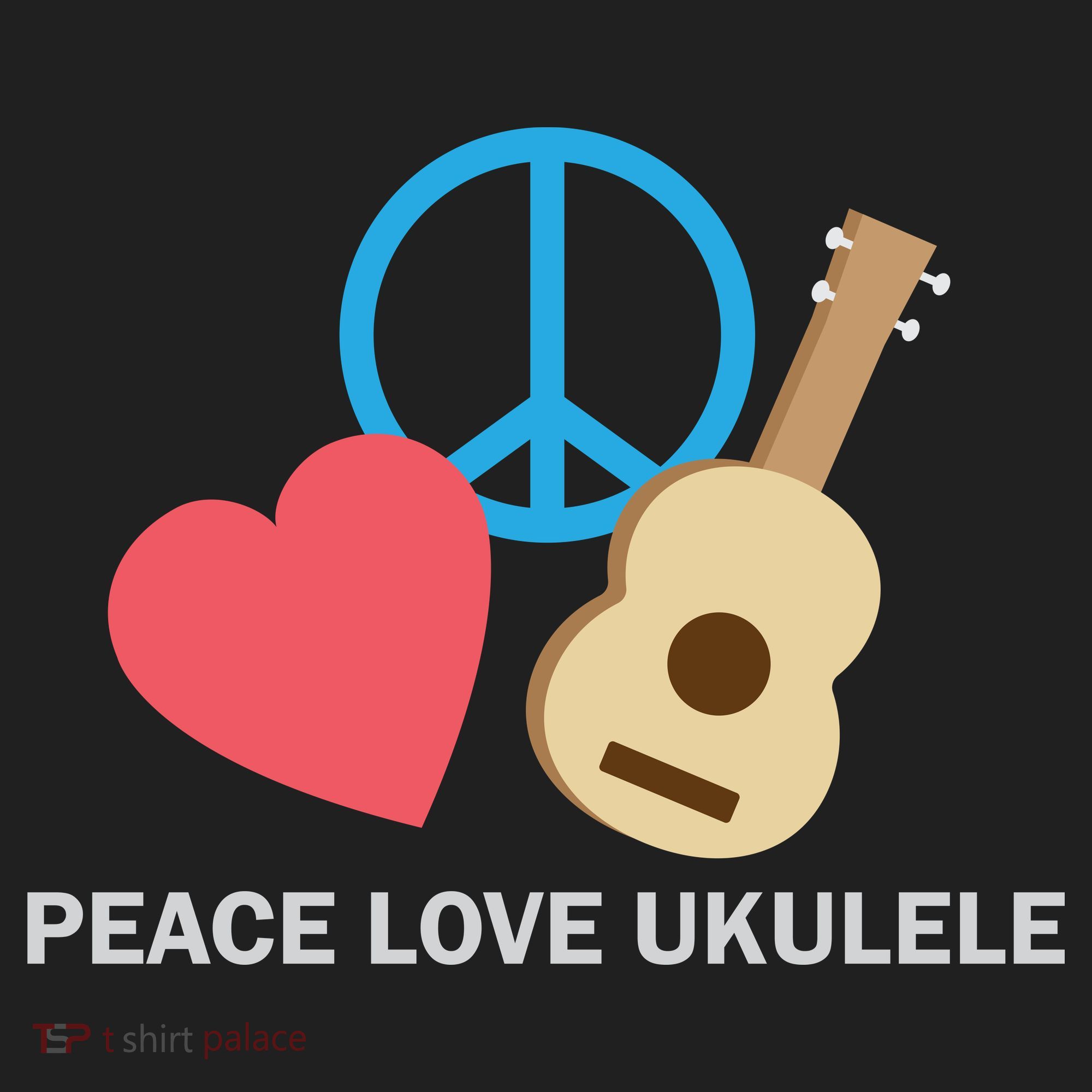 Peace Love Ukulele Tumbler