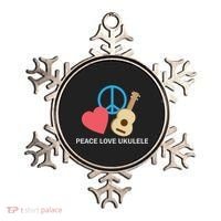 Peace Love Ukulele Ornament thumb 0