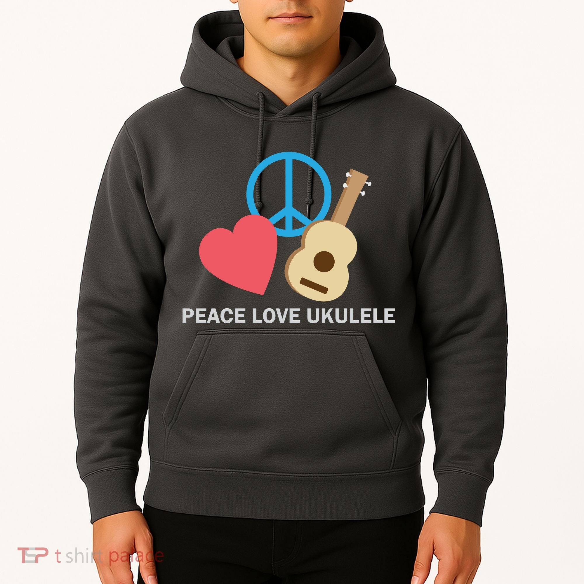 Peace Love Ukulele Hoodie