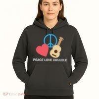 Peace Love Ukulele Hoodie thumb 5