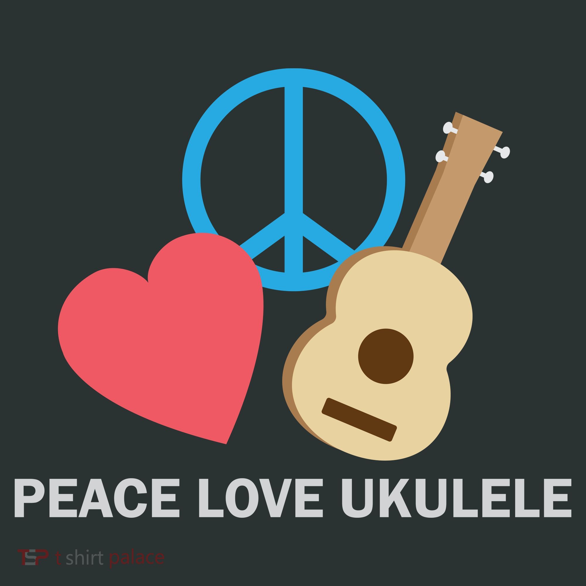 Peace Love Ukulele Hoodie