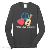 Peace Love Ukulele Long Sleeve Shirt thumb 0