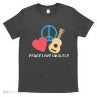 Peace Love Ukulele T-Shirt thumb 0