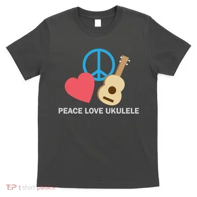 Peace Love Ukulele T-Shirt