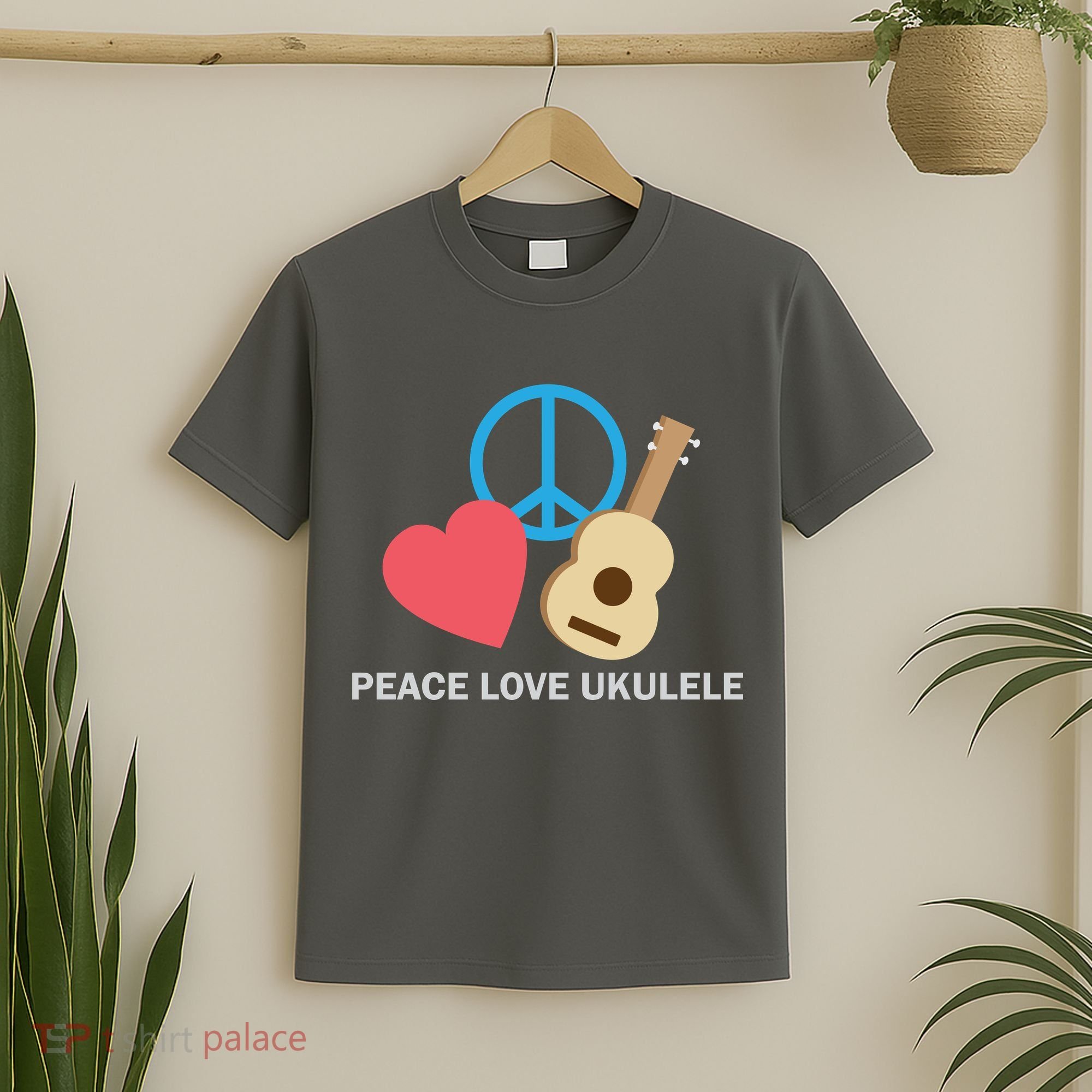 Peace Love Ukulele T-Shirt