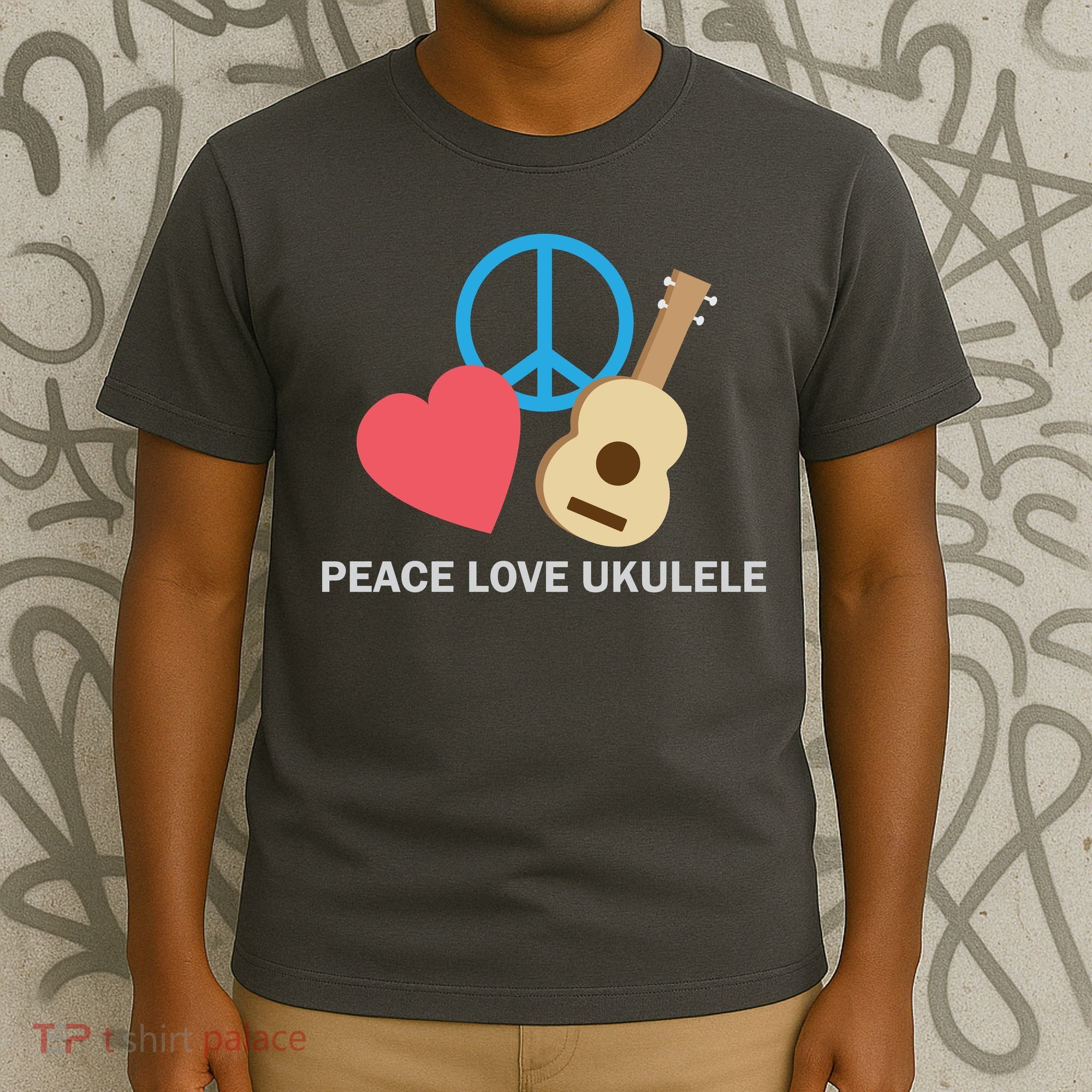 Peace Love Ukulele T-Shirt