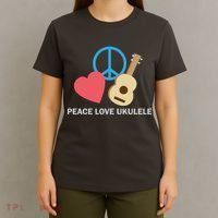Peace Love Ukulele T-Shirt thumb 4