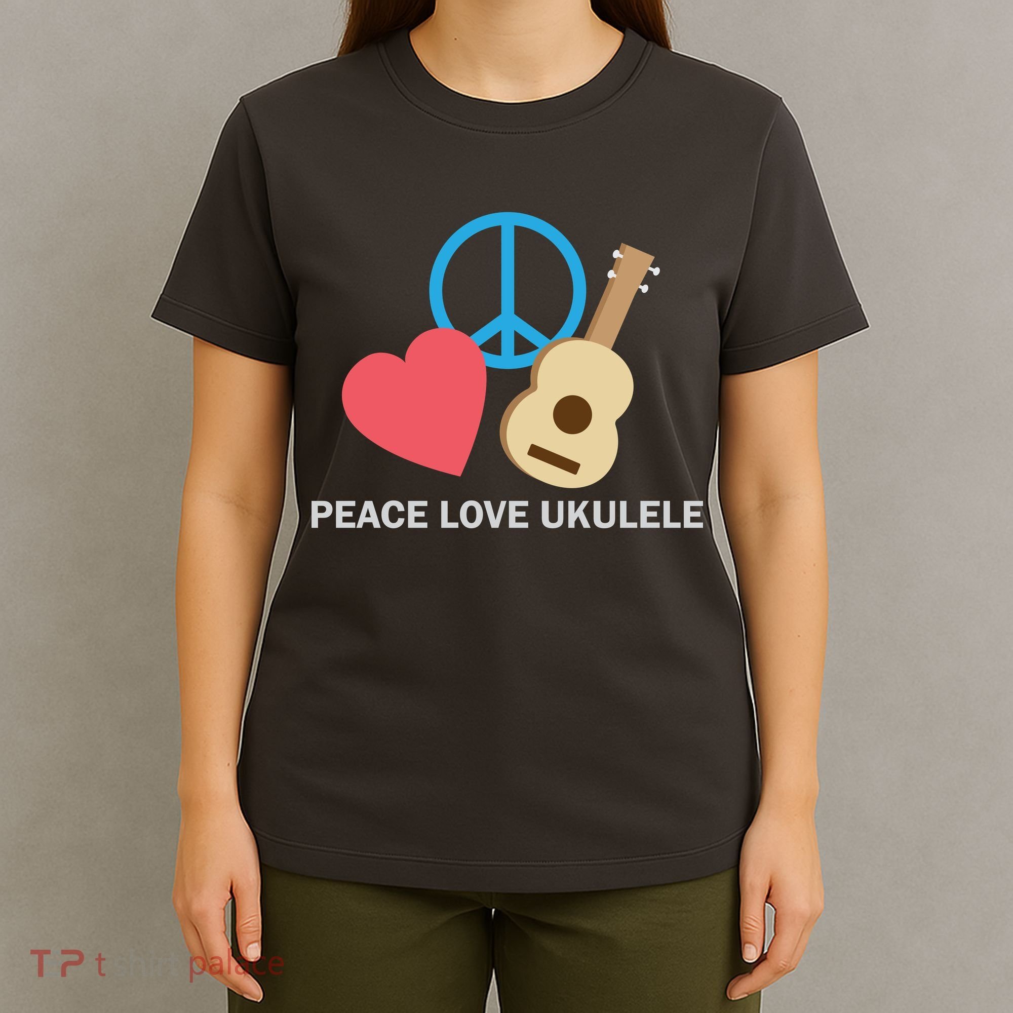 Peace Love Ukulele T-Shirt