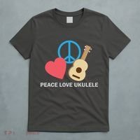Peace Love Ukulele T-Shirt thumb 5