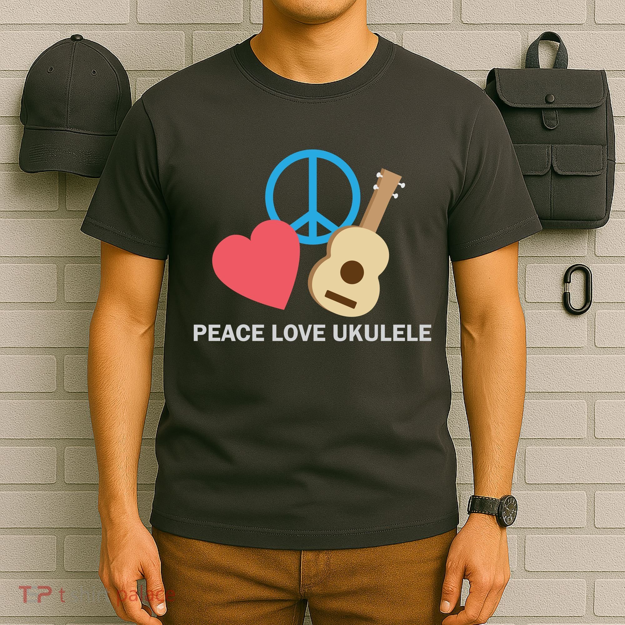 Peace Love Ukulele T-Shirt