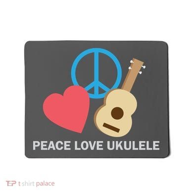 Peace Love Ukulele Mousepad