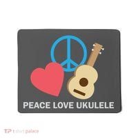 Peace Love Ukulele Mousepad thumb 0