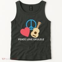 Peace Love Ukulele Tank Top thumb 2