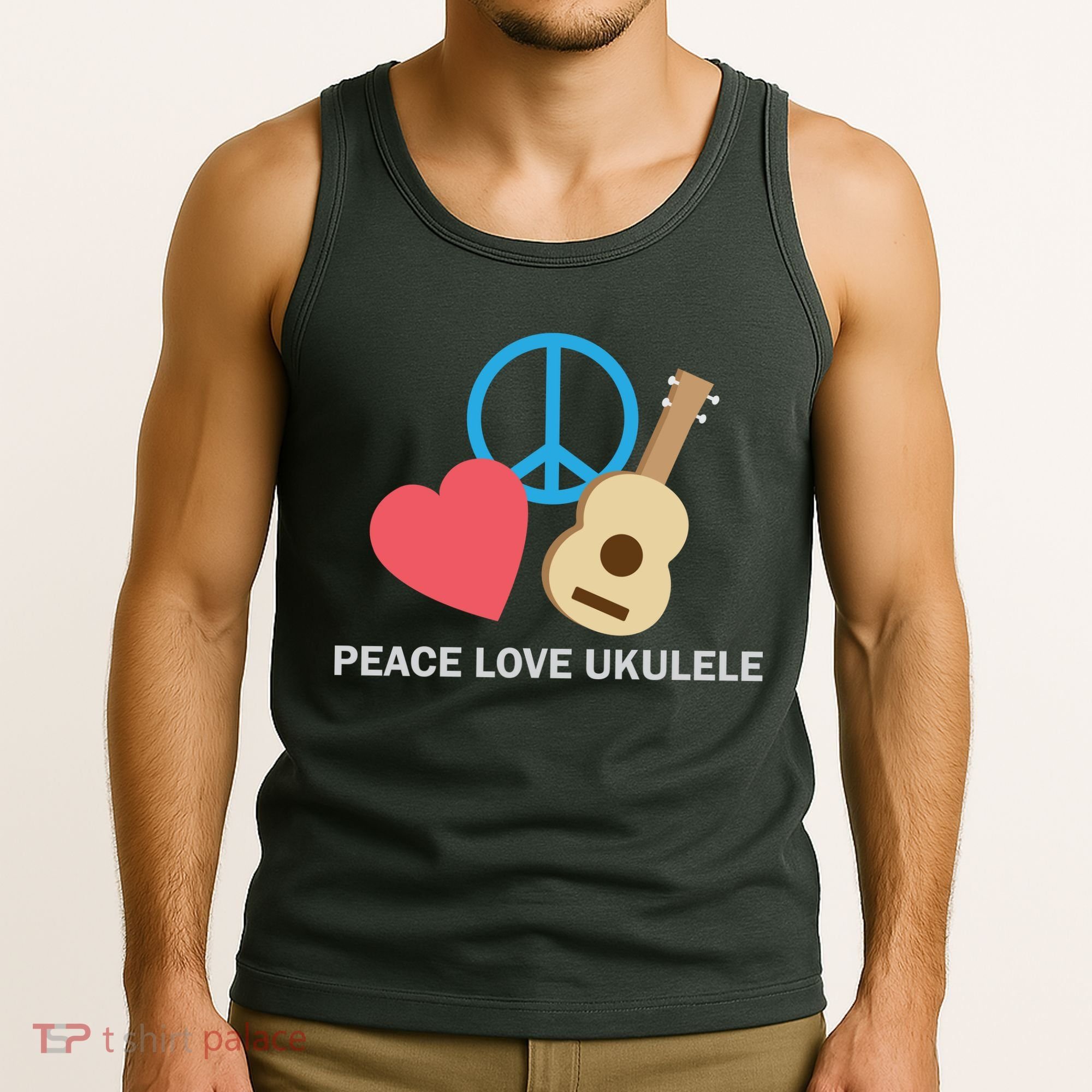 Peace Love Ukulele Tank Top