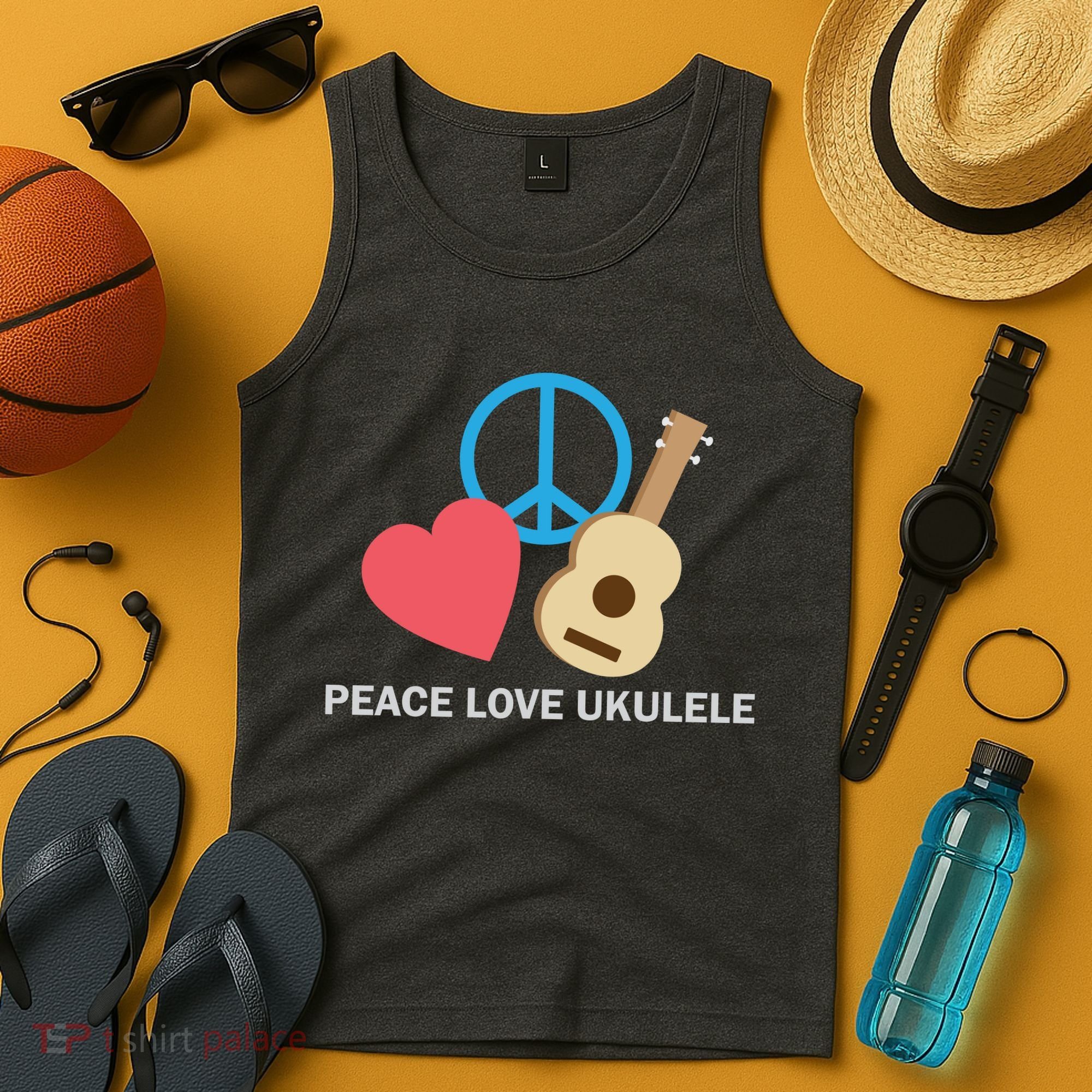 Peace Love Ukulele Tank Top
