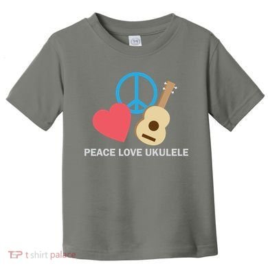 Peace Love Ukulele Toddler T-Shirt