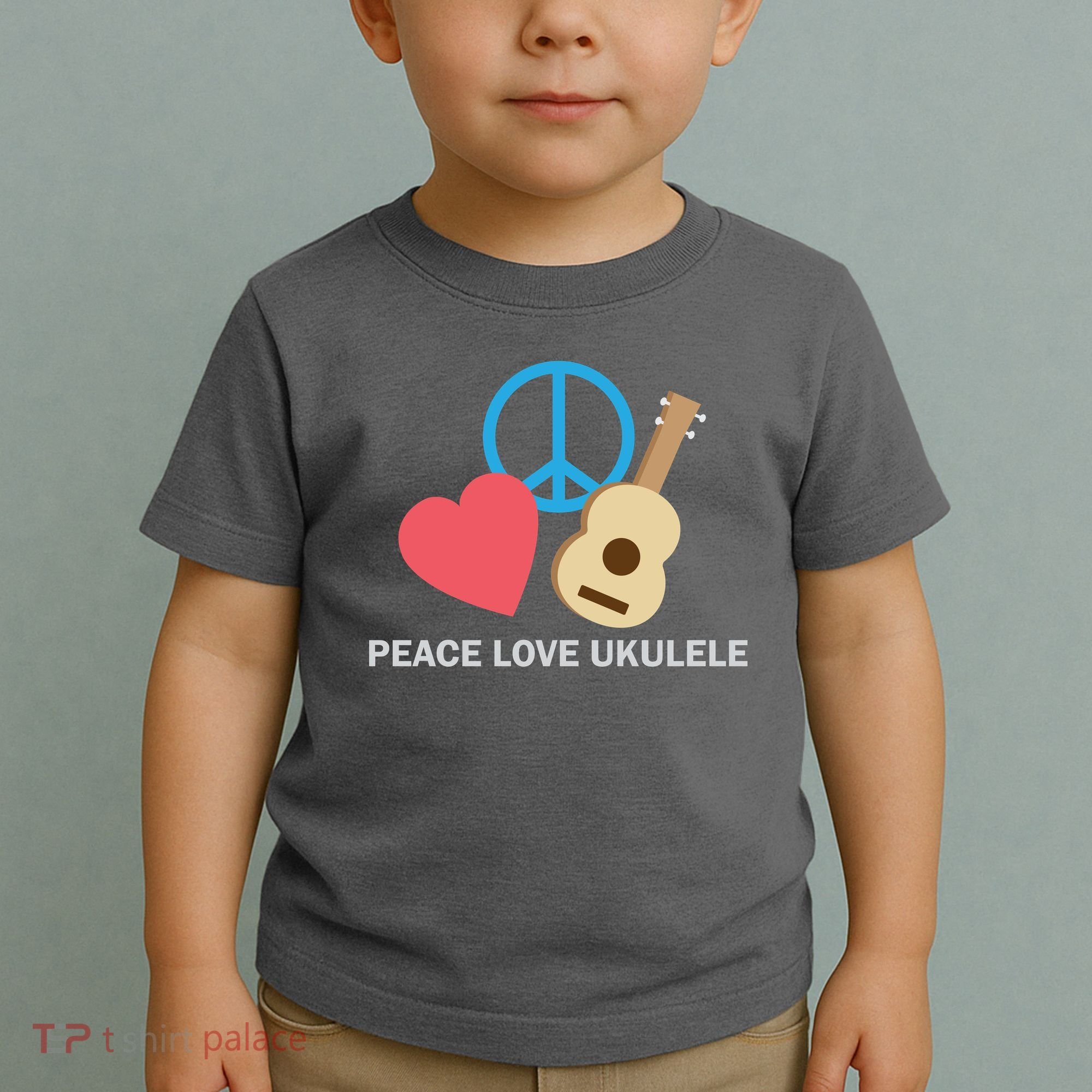 Peace Love Ukulele Toddler T-Shirt