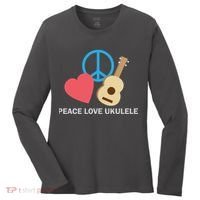 Peace Love Ukulele Women's Long Sleeve Shirt thumb 0
